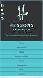Mobile Screenshot of hensonscatering.co.uk